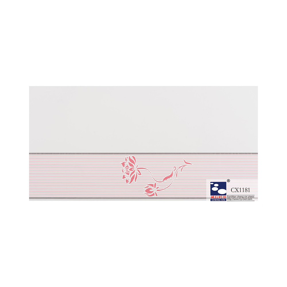 Pvc 패널 CX1181를 위한 방수 아름다운 인쇄된 꽃 210mm 뜨거운 각인 포일