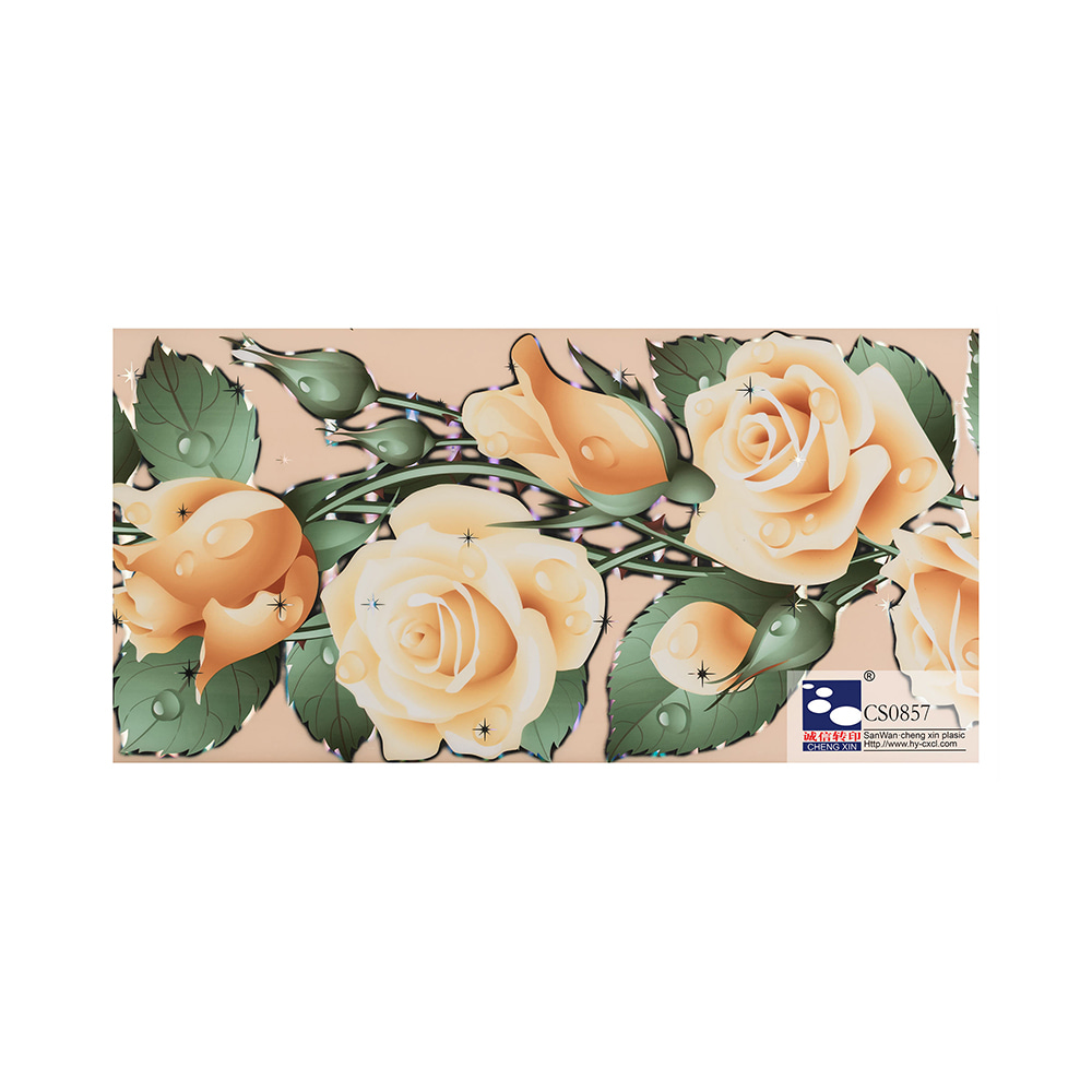 도매 2021 새로운 디자인 pvc 컬러 인쇄 천장 청동 호일 합성 pvc 필름 CS0857