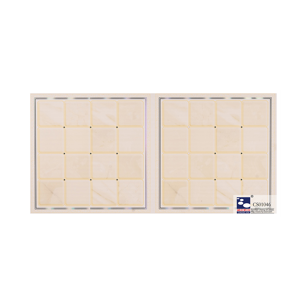 PVC 대리석 장 CS01046를 위한 대중적인 제품 단열 대리석 뜨거운 각인 포일