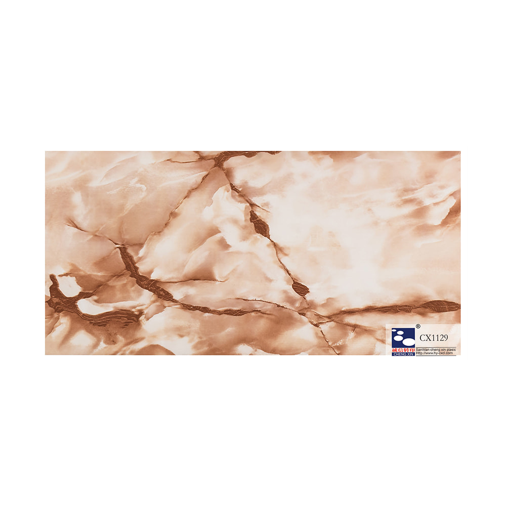 Pvc 패널 장식 CX1129에 대한 저렴한 PVC 소재 대리석 핫 스탬핑 포일